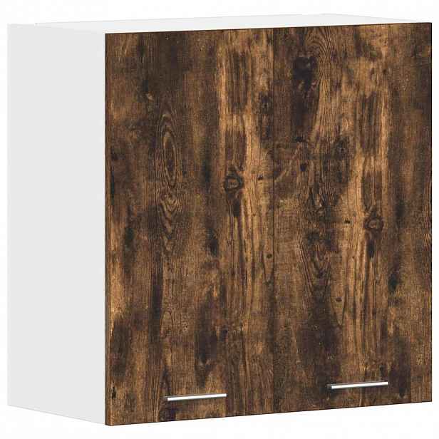 vidaXL Závěsná skříňka "Lyon" kouřový dub 60x31x60 cm, dřevěné podlahy
