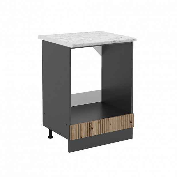 Vicco SKŘÍŇKA NA VESTAVĚNOU TROUBU R-Line Řemeslný dub 60 cm , PD Mramor