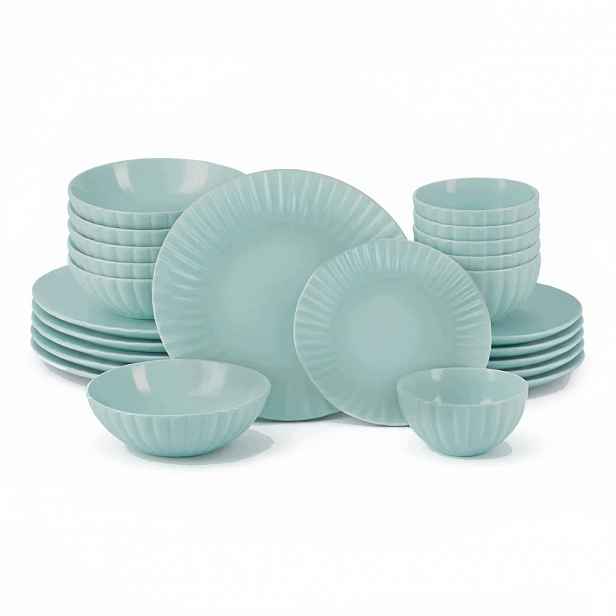 Retro nádobí Vintage Cuisine pro 6 osob Talíře Misky máta