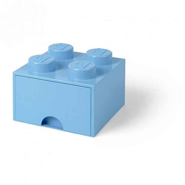 Světle modrý úložný box čtverec LEGO®