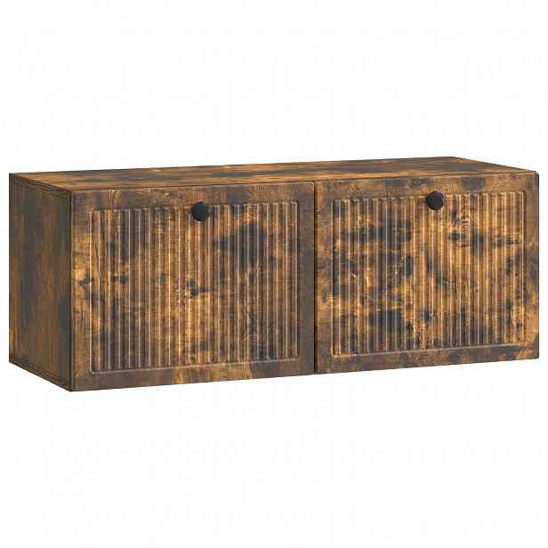vidaXL Nástěnná TV skříň Nástěnný Kouřový dub 78,5 x 31 x 30 cm