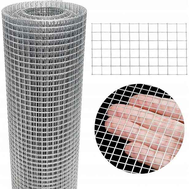Síť proti hlodavcům 50 cm x 10 m na krtky, kuny, nornice, kovová, pozinkovaná