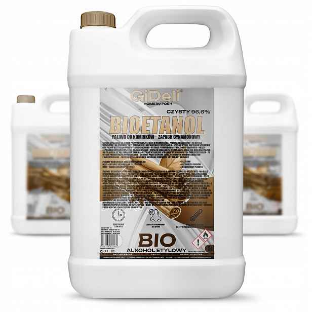 Bioetanol do krbu 3 x 5 l s vůní skořice a biopaliva