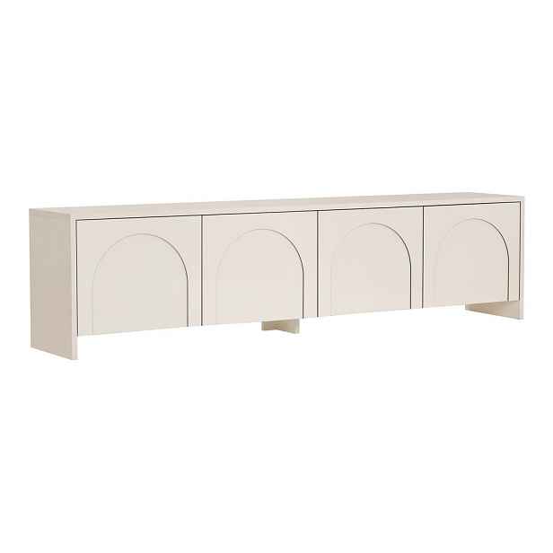 Krémový TV stolek 180x45x32 cm Aurelia – Kalune Design