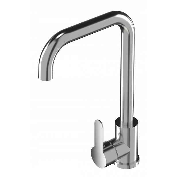Kuchyňská Baterie Dřezová Stříbrná Chrom Kuchyňská Baterie Steel