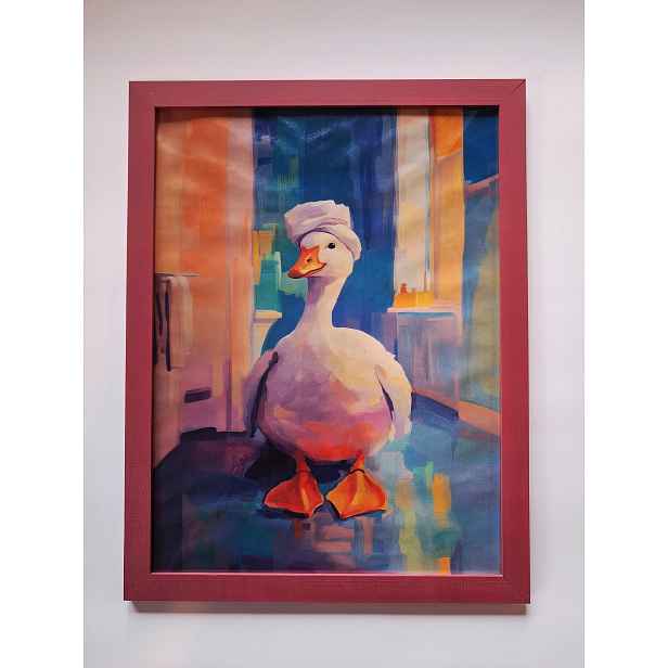Rámeček borovicový amarant 61x91,5 na fotografii klasický Dřevo boho