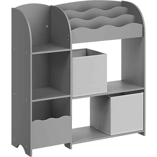 SONGMICS Dětský regál Greys 93 cm šedý