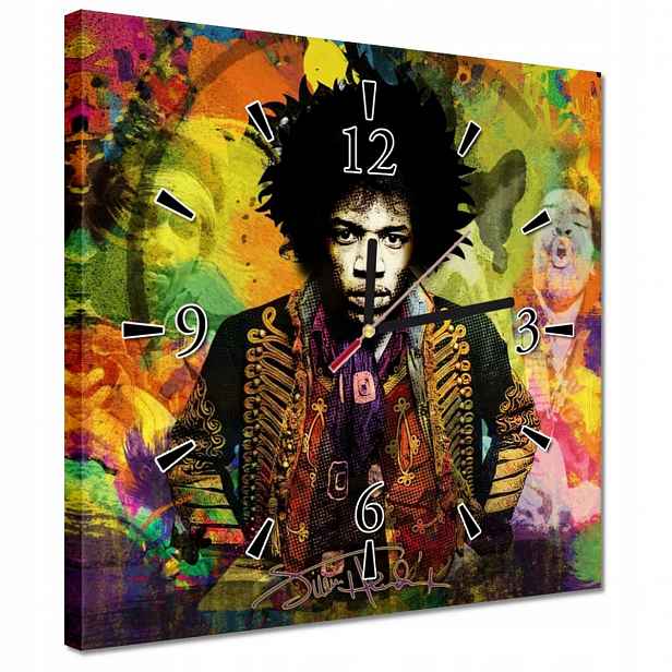 Hodiny 30x30 Jimmy Hendrix