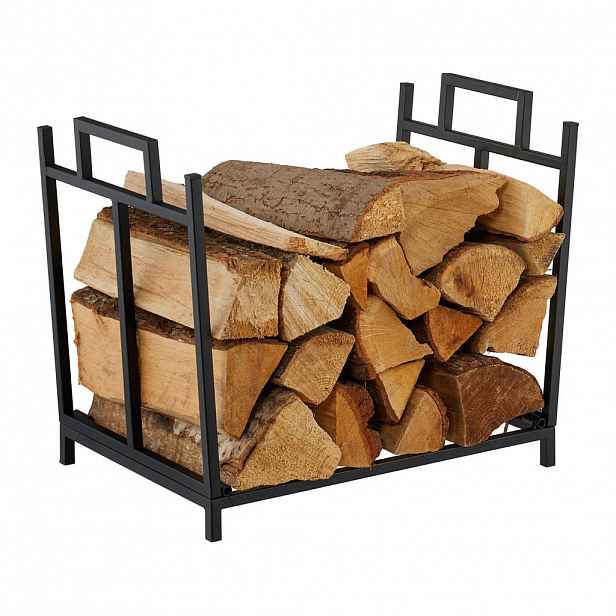 Relaxdays REGÁL Černý skládací kov 41 cm