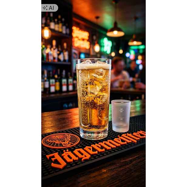 Skleničky skleněné velké Jagermeister lisované Lovec Unikát Sada 6 Ks 200 Ml