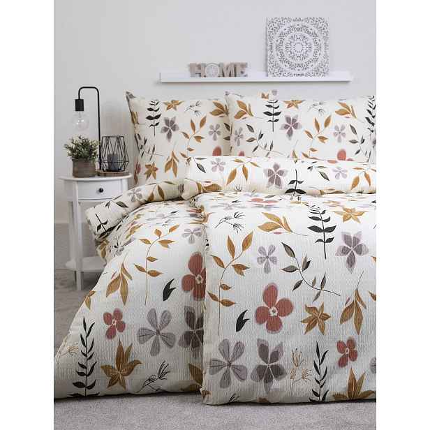 MKLuzkoviny.cz Francouzské krepové povlečení Renforcé - Adéla - 220 × 200 cm - 70 x 90 cm