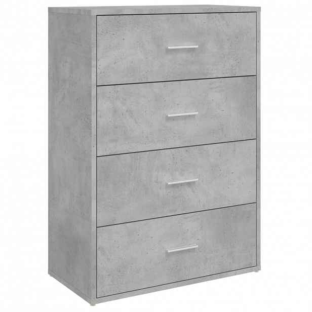 vidaXL Příborník betonově šedý 60 x 31 x 84 cm kompozitní dřevo