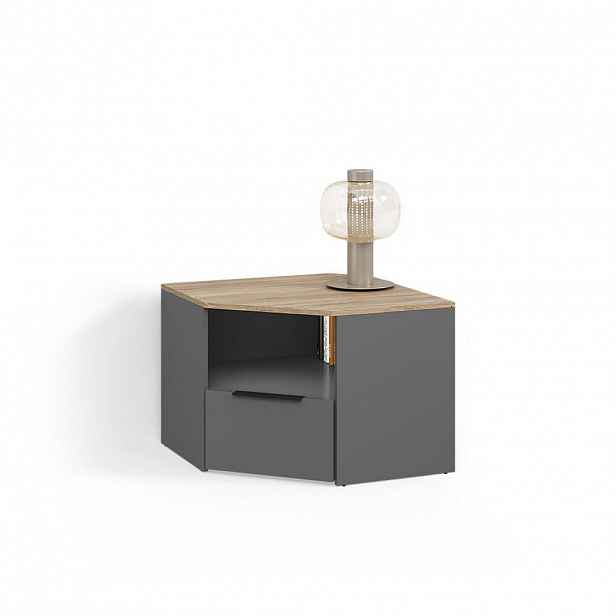 Livinity® NÍZKÁ DESKA Piave Anthracite/Sonoma 68 x 50 cm