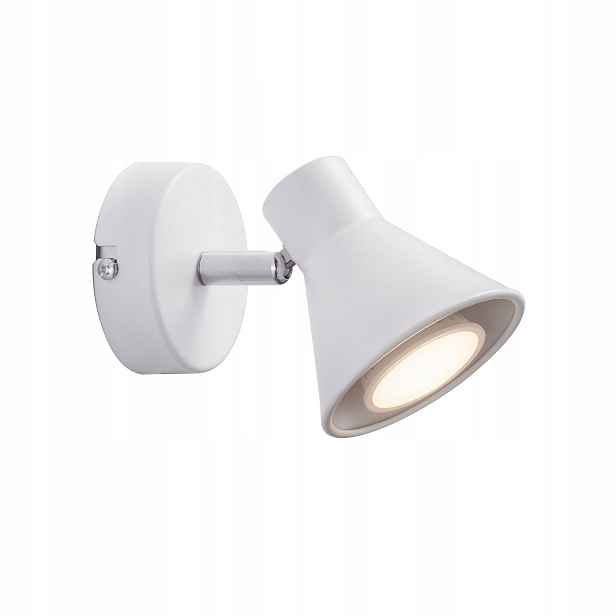 Nástěnné svítidlo Reflektorová lampa Bílá Eik GU10 35W Pohyblivý zdroj Kancelář Nordlux