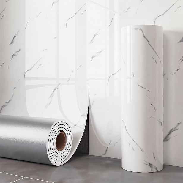 TEMU Role 3D mramorové nástěnné tapety 60cm*/10m, samolepicí pěnové panely se zesíleným designem, ideální pro domácí dekoraci, snadno se čistí a