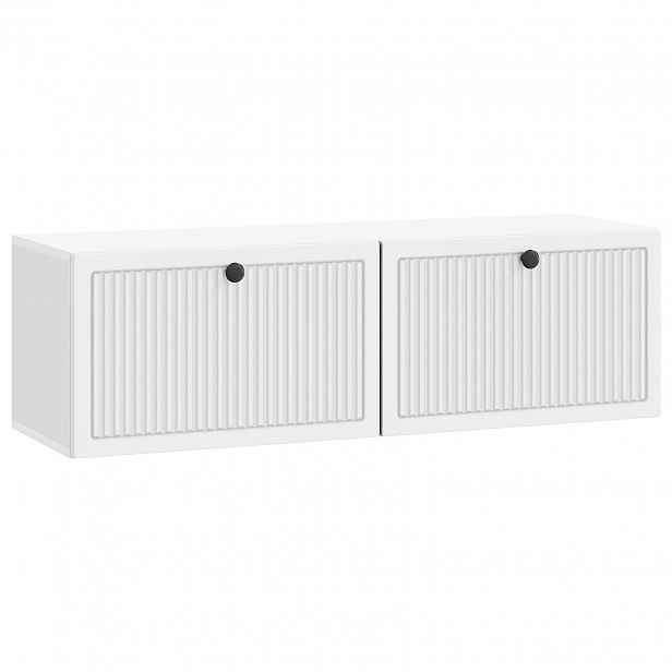 vidaXL Nástěnná TV skříň Bílá 98 x 31 x 30 cm Kompozitní dřevo
