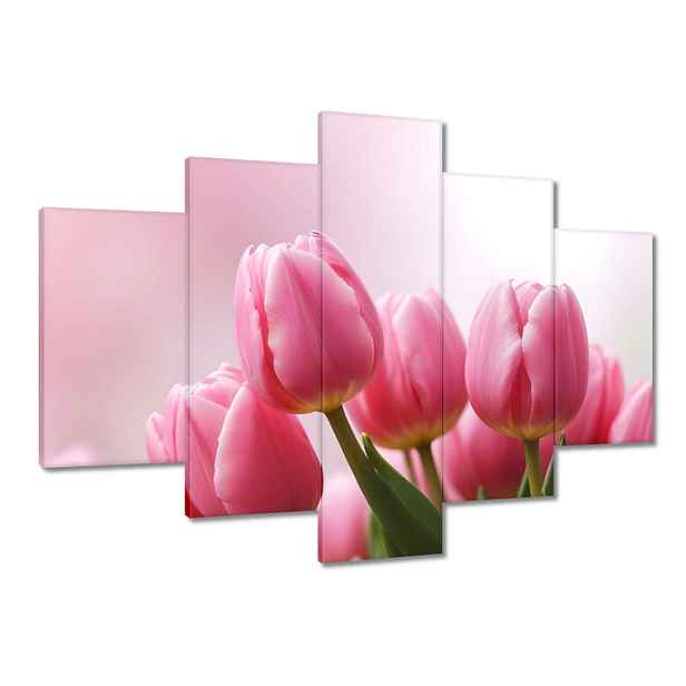 Obrazy 150x105 Růžové tulipány