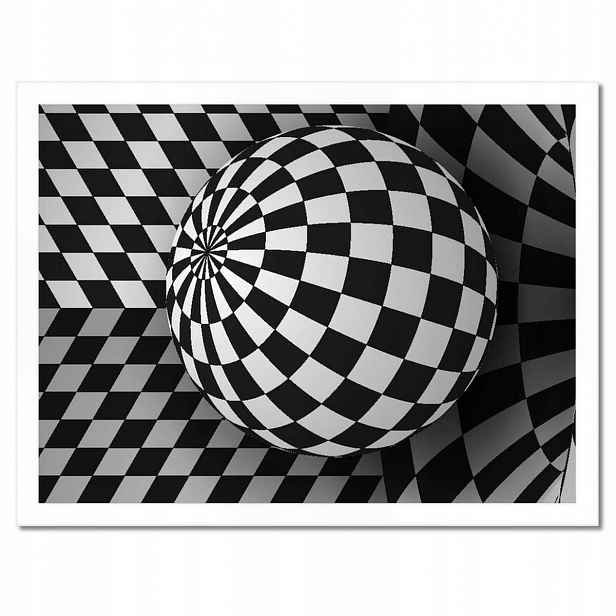 Plakáty v rámu 40x30 Abstrackja černobílá