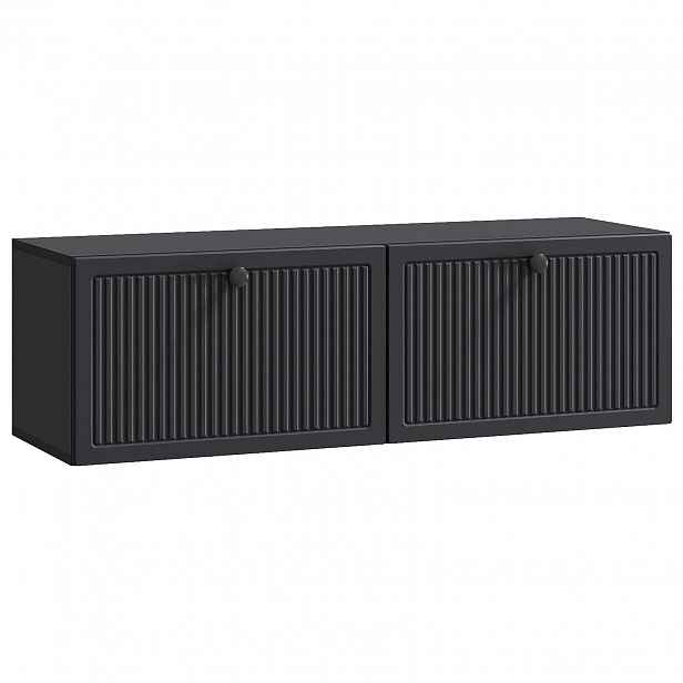 vidaXL Nástěnná TV skříň Černá 98 x 31 x 30 cm Kompozitní dřevo