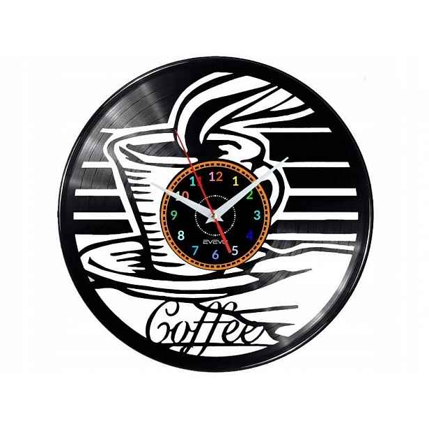 Coffee Time Nástěnné hodiny Vinylová deska Moderní dekorativní jako Dárek