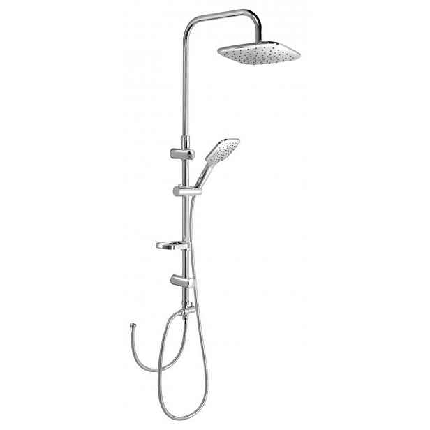 Aqualine - Sprchový set Kera bez baterie, 22x22 cm, 3 proudy, chrom SL430