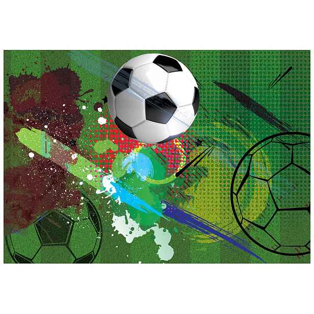 Fototapeta Dynamický fotbal Energie na stěnách Sport 416x290 lepidlo
