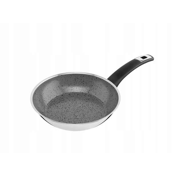 Kolimax Pánev Cerammax Pro Comfort 22 cm s rukojetí, nízká, šedý Granit