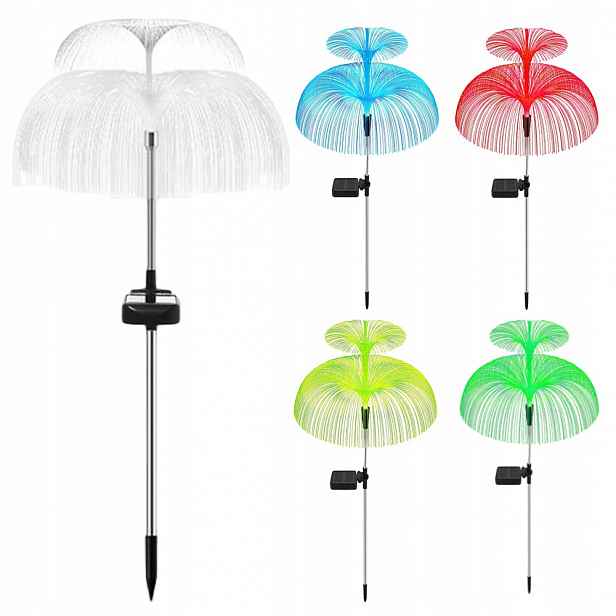 Zahradní solární Led lampy Meduza 4 ks Multicolor, zapichovací, Jellyfish