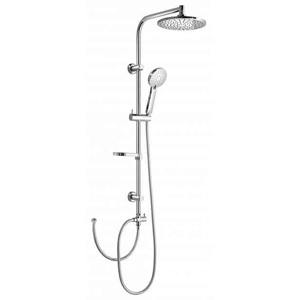 Aqualine - Sprchový set Zara bez baterie, 22 cm, 1 proud, chrom SL420