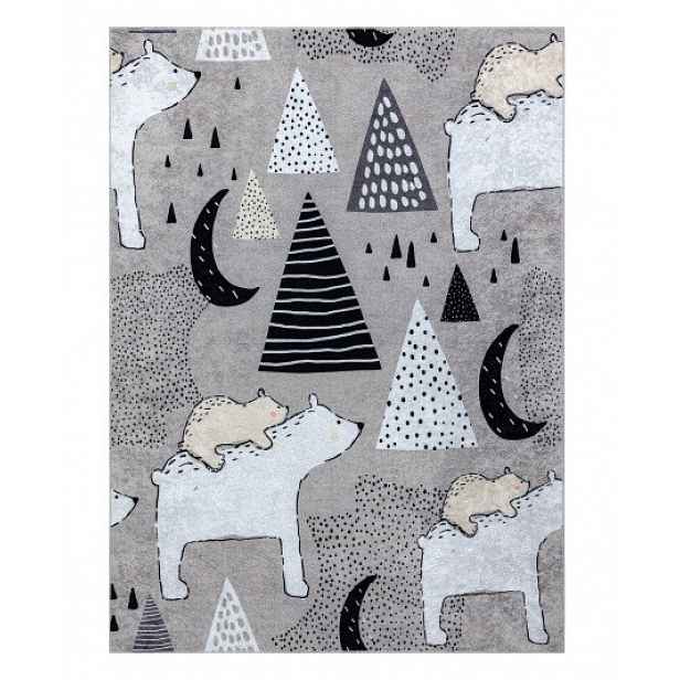Dětský kusový koberec Junior 51974.802 Bears grey, 80x150, šedá, dětský pokoj, Dywany Łuszczów