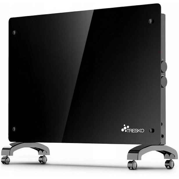 Skleněný konvektorový ohřívač Tresko 1500 W