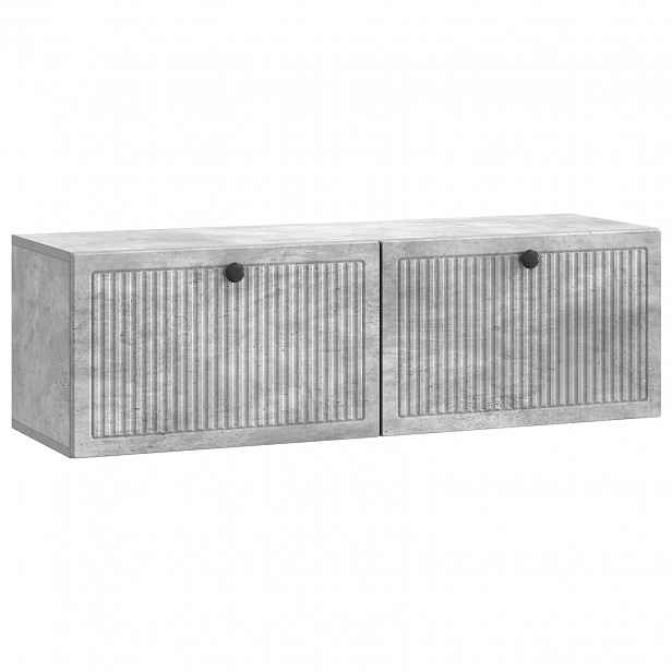 vidaXL Nástěnná TV skříň Nástěnný Betonově šedá 98 x 31 x 30 cm