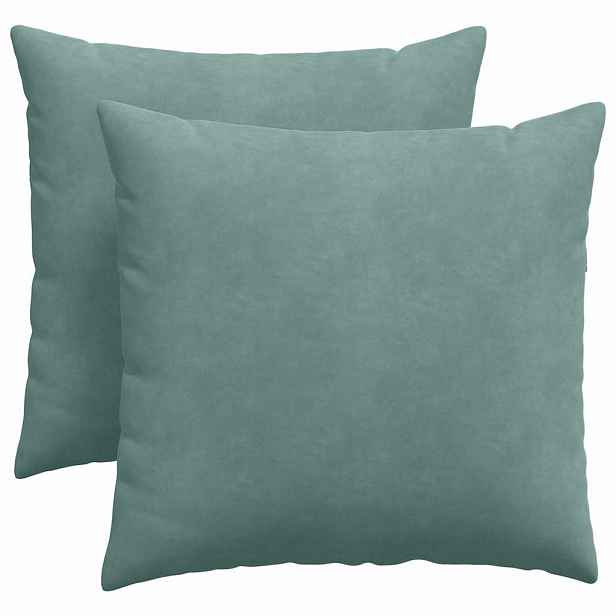 vidaXL Pohovkové polštáře 2 pcs Mořská zelená 45 x 45 cm