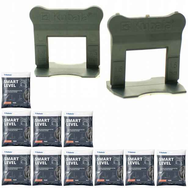 Kubala Smart Level Klipsy Pro Vyrovnávání Dlaždic 1,5 MM Sada 1000 Kusů