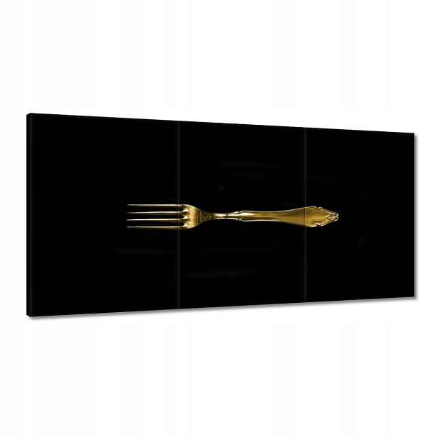 Obrazy 120x60 Zlatá vidlička