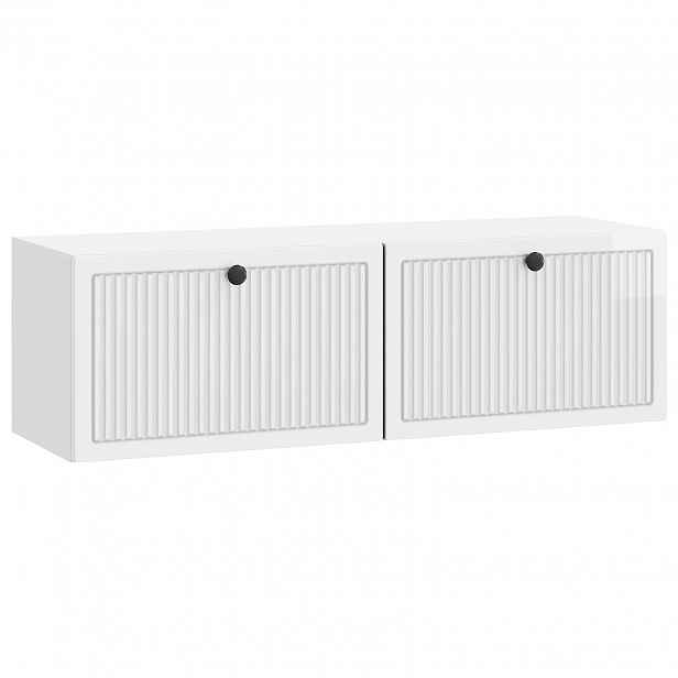 vidaXL Nástěnná TV skříň Bílá s vysokým leskem 98 x 31 x 30 cm