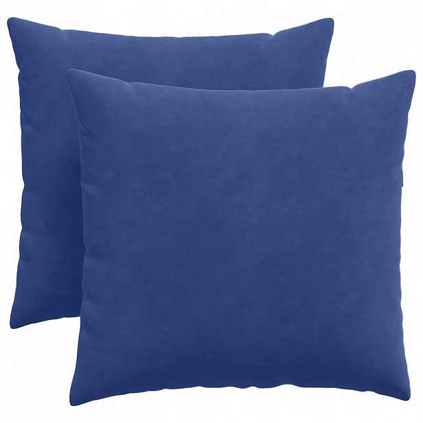 vidaXL Pohovkové polštáře 2 pcs Policová modrá 45 x 45 cm