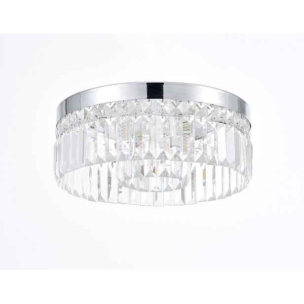 Rabalux Stropní Svítidlo do koupelny Sybil Ø35 cm 6xG9 IP44 Chrom/Sklo