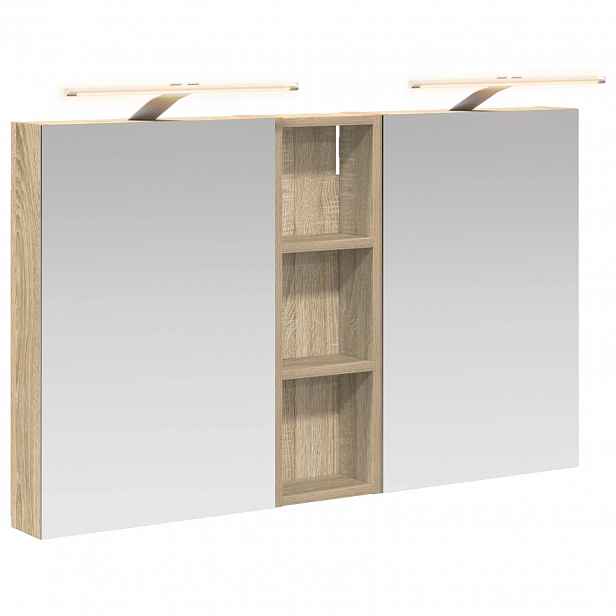 vidaXL Sada koupelnových skříněk 3 ks 100 x 10,5 x 60,5 cm