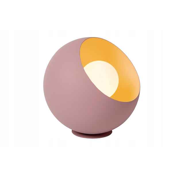 Lucide Doredos stolní lampa kulová růžová E27 max 40W