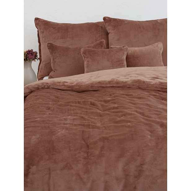 MKLuzkoviny.cz Francouzské povlečení mikroplyš Exclusive - Laura mocha mousse- 220 × 200 cm - 70 x 90 cm