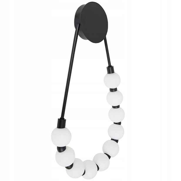 Nástěnná Lampa Černá Nástěnná Lampa Bílá Koule Do Ložnice Obývacího Pokoje Toolight