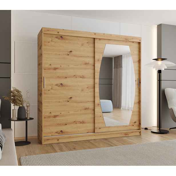 Šatní skříň 200 cm SEYMA - dub artisan
