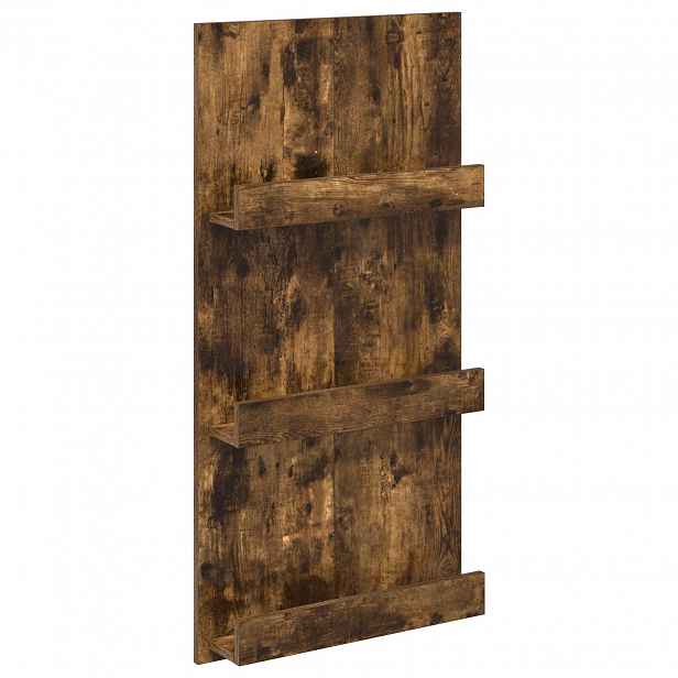 vidaXL Regál na časopisy Kouřový dub 51 x 11 x 102 cm Kompozitní dřevo