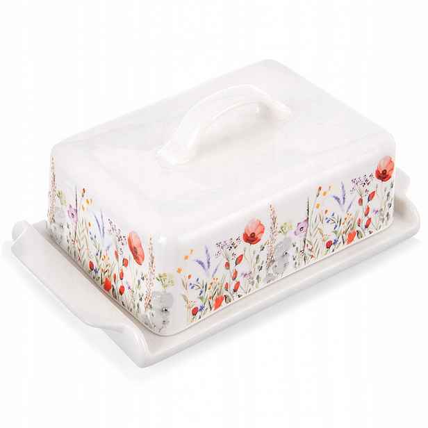 Porcelánová máslenka Maki, bílá