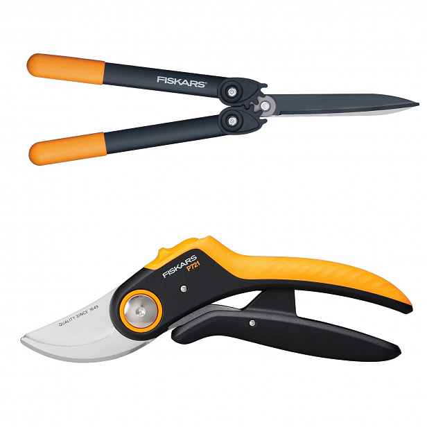 Fiskars Zahradní sada Zahradní nůžky nůžkový Nůžky na živý plot keřů