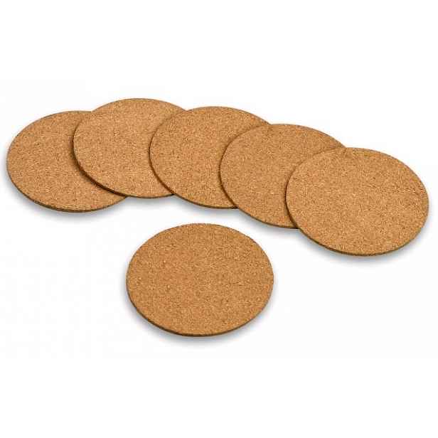 Korkový podtácek (set 6 ks) pureNatur, kulatý