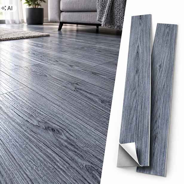 Samolepící vinylové panely Šedý Dub 5 m² 36 kusů podlahových desek