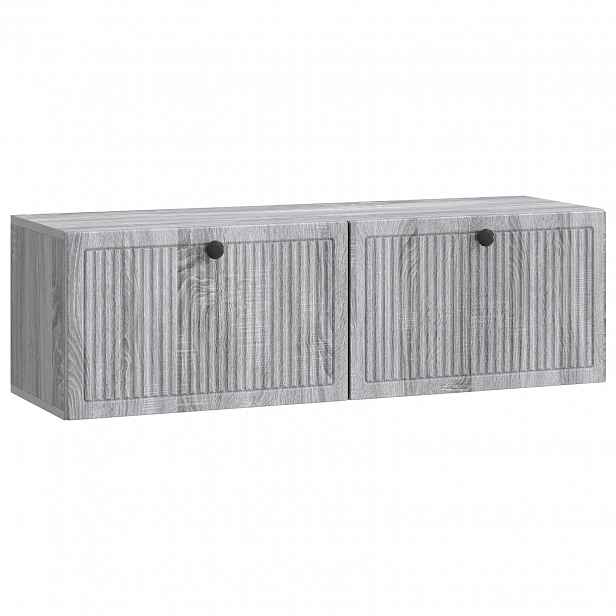 vidaXL Nástěnná TV skříň Šedá sonoma 98 x 31 x 30 cm Kompozitní dřevo