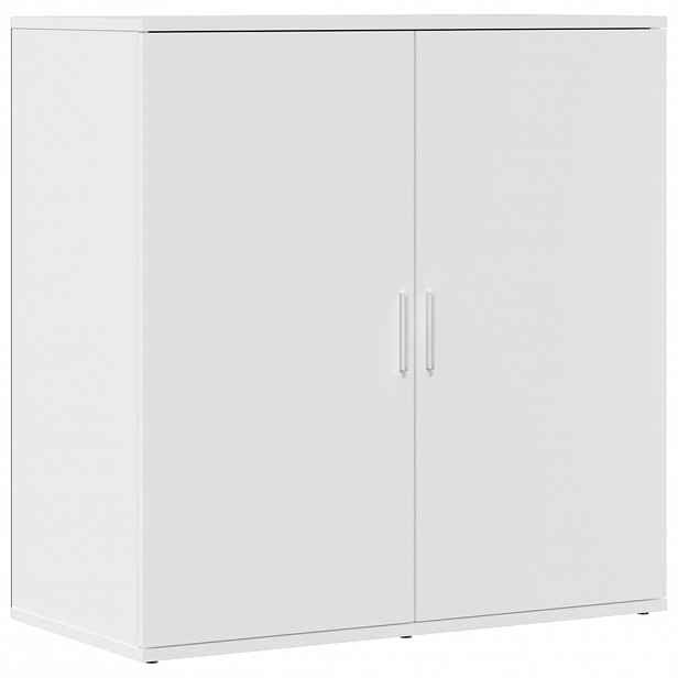 vidaXL Příborník bílý 79 x 38 x 80 cm kompozitní dřevo